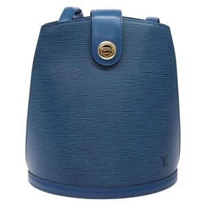 Pre Loved louis vuitton Women Blue Shoulder Bags